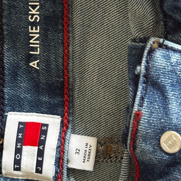 Tommy Hilfiger Dark Blue A-Line Skirt - Picture 5 of 5